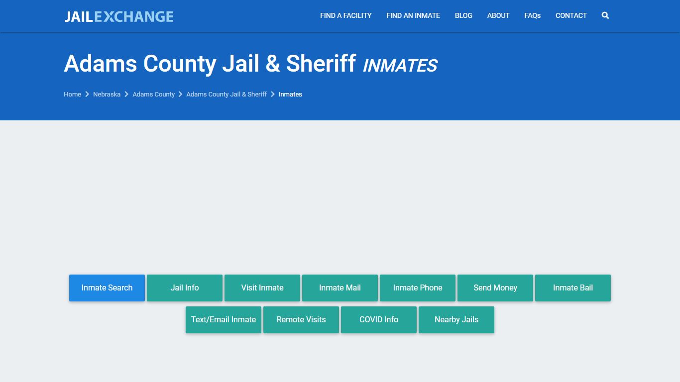 Adams County Inmate Search | Arrests & Mugshots | NE - JAIL EXCHANGE
